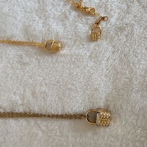 Longaberger necklace 12 inch and 9 1/2 inch and 9 inch bracelet